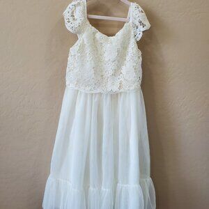 Girls H&M dress Ivory Size 10